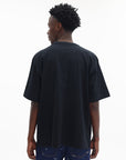 Maison Kitsune T-Shirt Embossed Profile Fox Oversize Black
