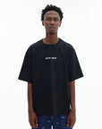 Maison Kitsune T-Shirt Line Handwriting Oversize Black
