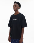 Maison Kitsune T-Shirt Line Handwriting Oversize Black
