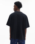 Maison Kitsune T-Shirt Line Handwriting Oversize Black