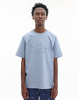 Maison Kitsune T-Shirt Crafted Daisy Oversize Blue