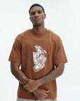 Drole T-Shirt Rum Labels Brown