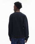 Maison Kitsune Sweatshirt Embroidery Oversize Black