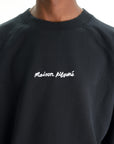 Maison Kitsune Sweatshirt Embroidery Oversize Black