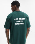 Drole T-Shirt Bold Slogan Dark Green