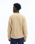 Maison Kitsune Sweatshirt Crafted Daisy Oversize Beige