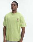 Drole T-Shirt Slogan Rose Light Olive