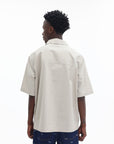 Maison Kitsune Over Shirt Short Sleeve Beige