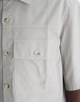 Maison Kitsune Over Shirt Short Sleeve Beige