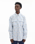 Maison Kitsune Shirt Skate Double Pocket Blue