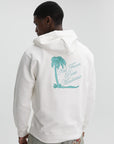 Drole Hoodie Slogan Palmier Off White