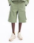 Maison Kitsune Shorts Cargo Bermuda Green