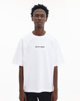 Maison Kitsune T-Shirt Line Handwriting Oversize White