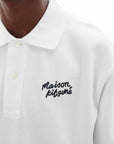 Maison Kitsune Golfer Handwriting Comfort White
