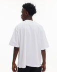 Maison Kitsune T-Shirt Handwriting Embroidery Oversize White