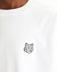 Maison Kitsune T-Shirt Fox Head Patch Oversize White