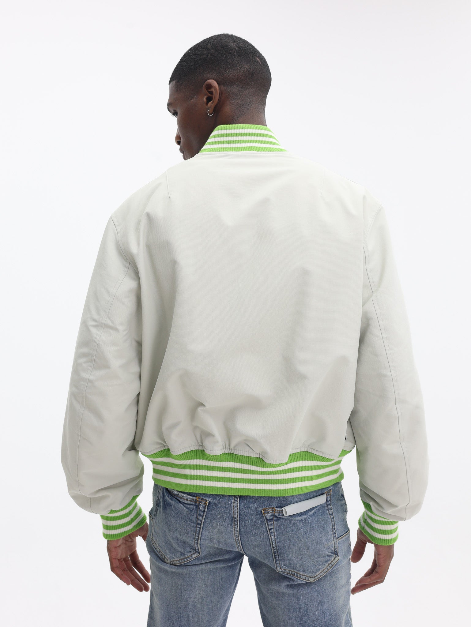 Y-3 Jacket Team Logo Off White-Green-AL Capone Premium