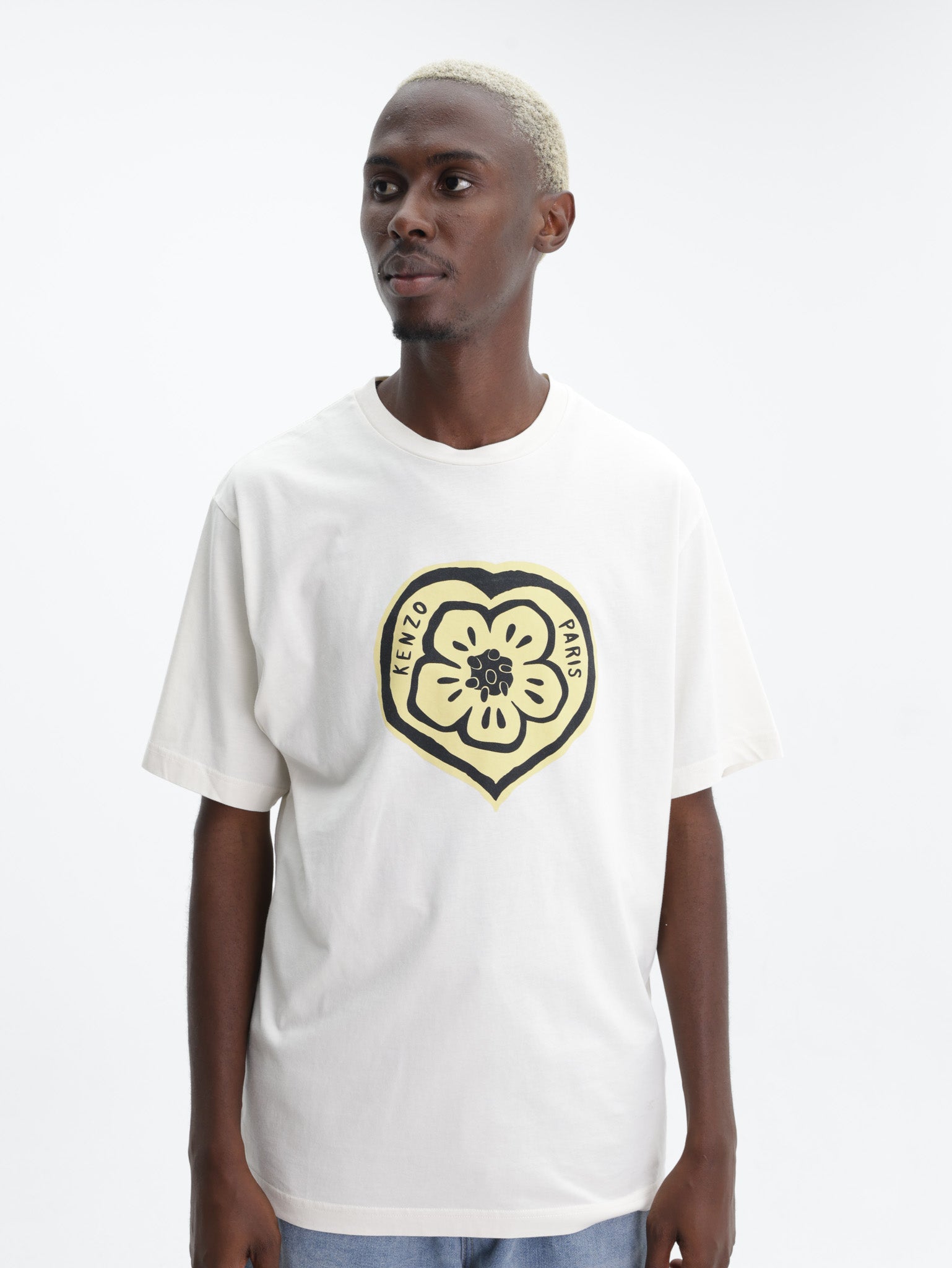 Kenzo T-Shirt Boke Heart Ecru - AL Capone Premium