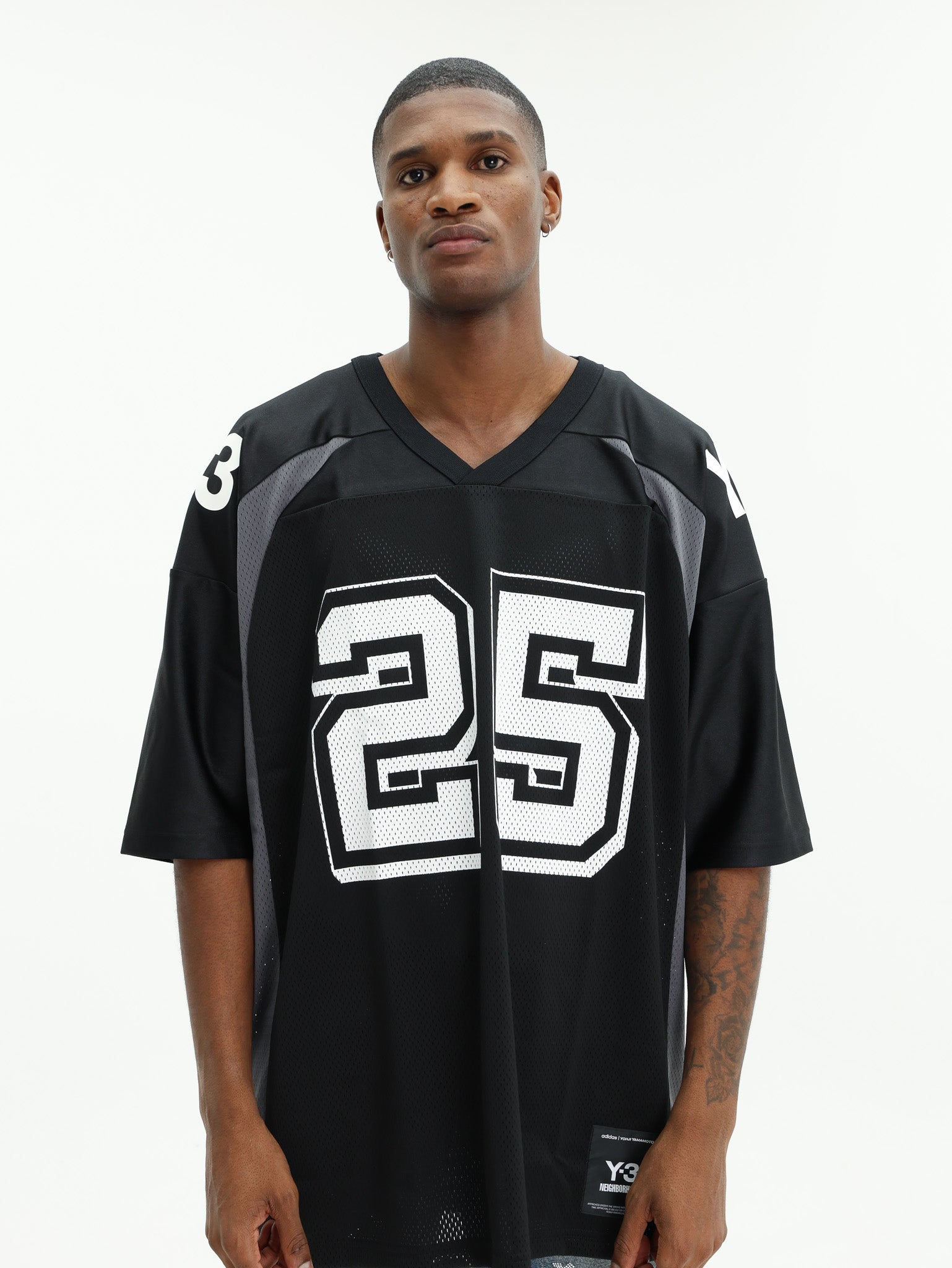 Y-3 T-Shirt NBHD Football Black - AL Capone Premium