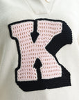 Kenzo Hoodie Logo K Ecru