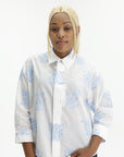 Kenzo Shirt LS White-Blue