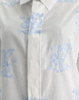 Kenzo Shirt LS White-Blue