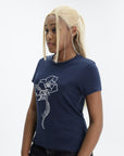 Kenzo T-Shirt Flower Navy Blue