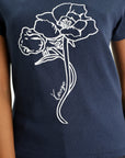 Kenzo T-Shirt Flower Navy Blue