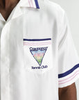 Casablanca Golfer Cuban Collar Ss White