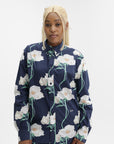 Kenzo Shirt LS Floral Navy Blue