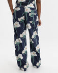 Kenzo Pants Floral Navy Blue