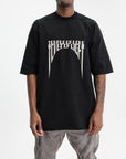 Rick Owens T-Shirt Jumbo Ss Knit Black/Pearl