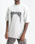 Rick Owens T-Shirt Jumbo Ss Milk Wash/Black
