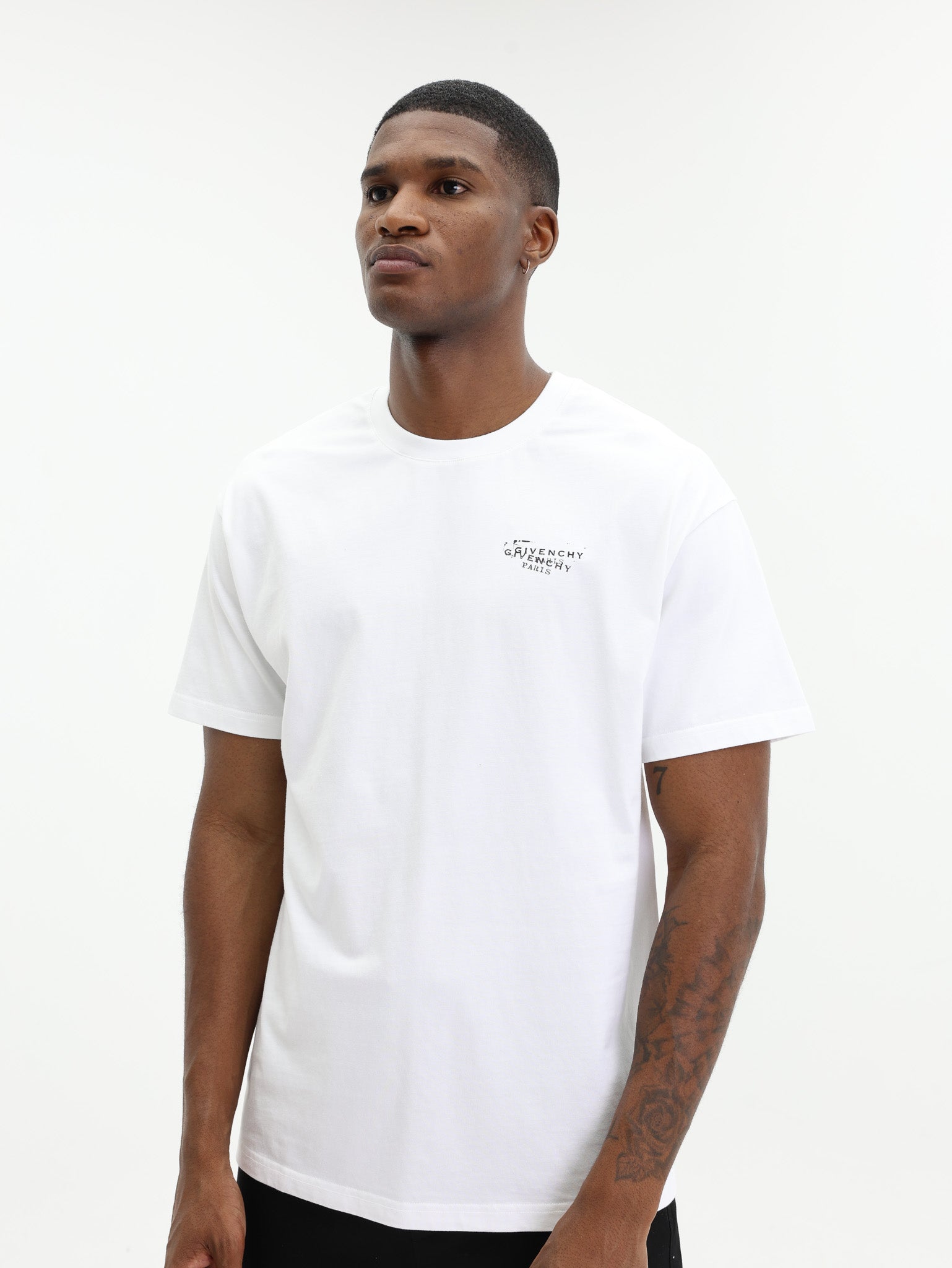 Givenchy T-Shirt With Stamp Print White - AL Capone Premium