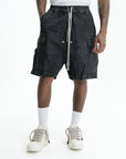 Rick Owens Shorts Cargobela Black Wax