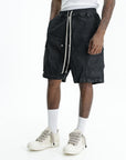 Rick Owens Shorts Cargobela Black Wax