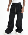 Rick Owens Pants Wide Pusher Black