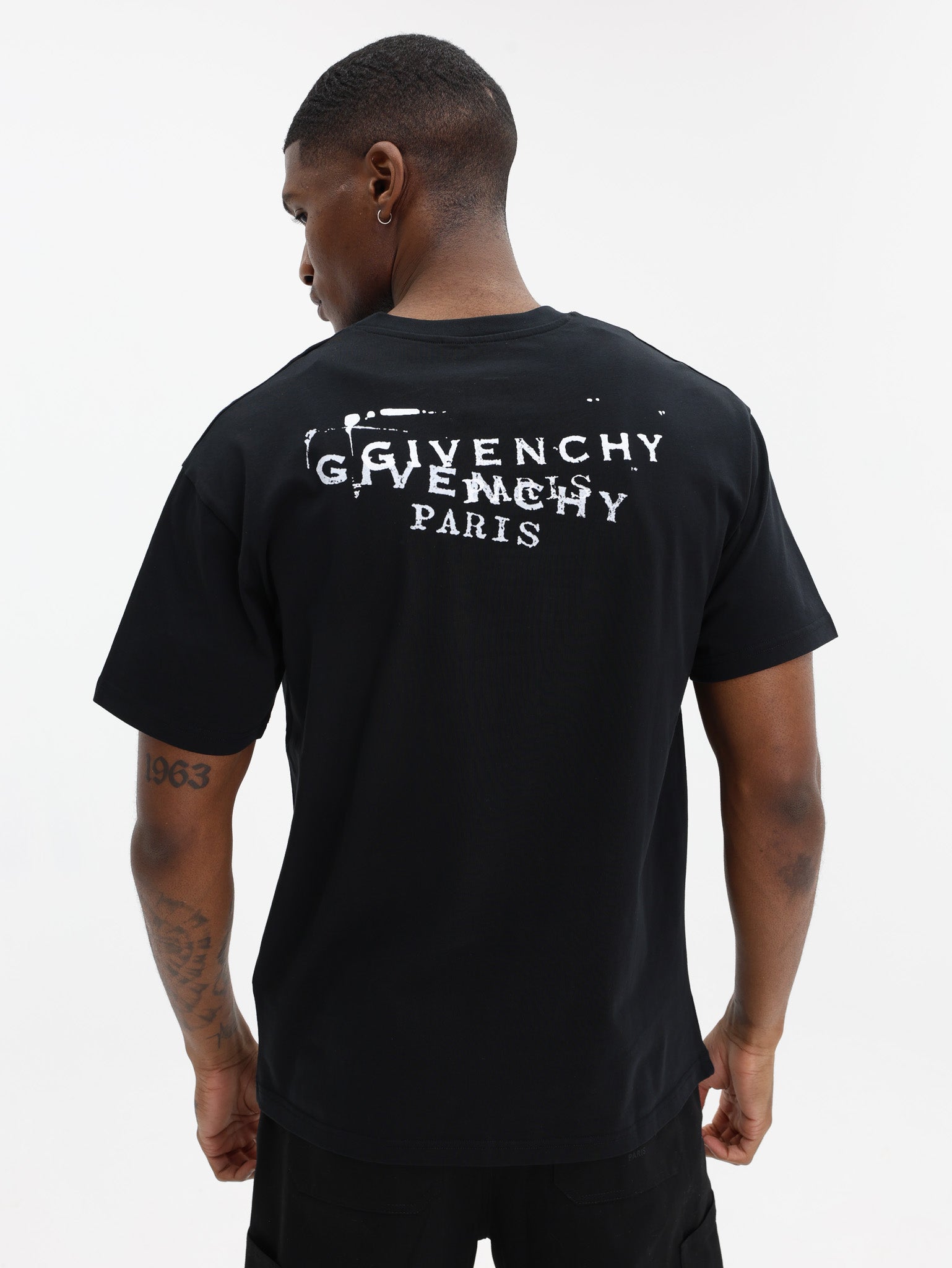 Givenchy T-Shirt With Stamp Print Black - AL Capone Premium