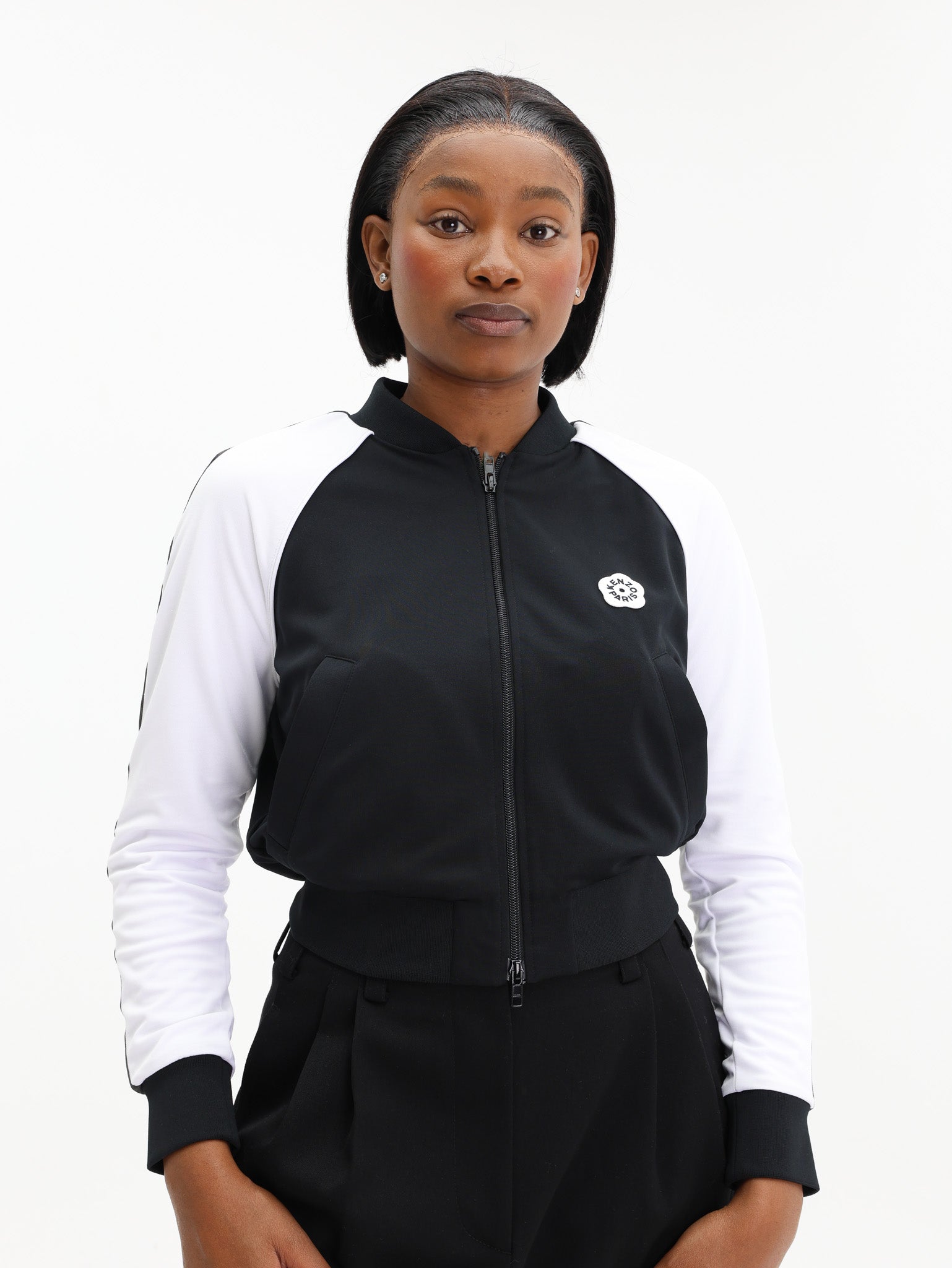 Kenzo Jacket Logo Black-White - AL Capone Premium