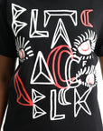 Comme Des Garcons T-Shirt Ss Printed Graphics Black-Red