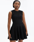 Givenchy Pleated Mini Dress Black