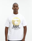 Aape T-Shirt Universe Logo White