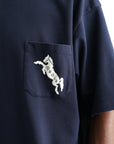 Drole T-Shirt Le T-Shirt Embleme Chevaux Navy