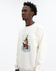 Drole Sweatshirt Le Sweatshirt Skieur Off White