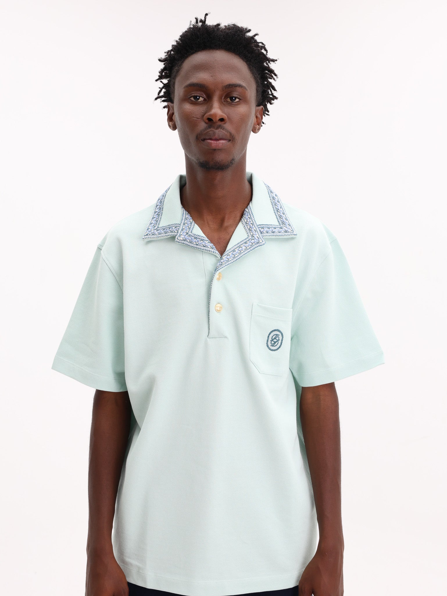 Drole Polo Le Polo D Miroir Lagoon Blue - AL Capone Premium