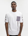 Capone T-Shirt Multi Printed Pocket White