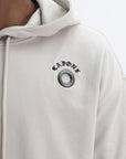 Capone Hoodie Metallic Rings Beige