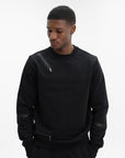 Capone Sweater Zip Black