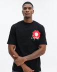 Capone T-Shirt Flower Logo Black