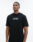 Capone T-Shirt Logo Black-Aqua-Lilac